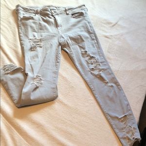 American Eagle 18 L super stretch skinny jeans